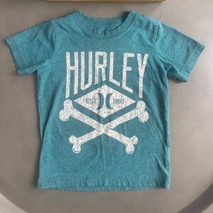 Hurley Kids Teal Graphic T-Shirt Size 4/5
